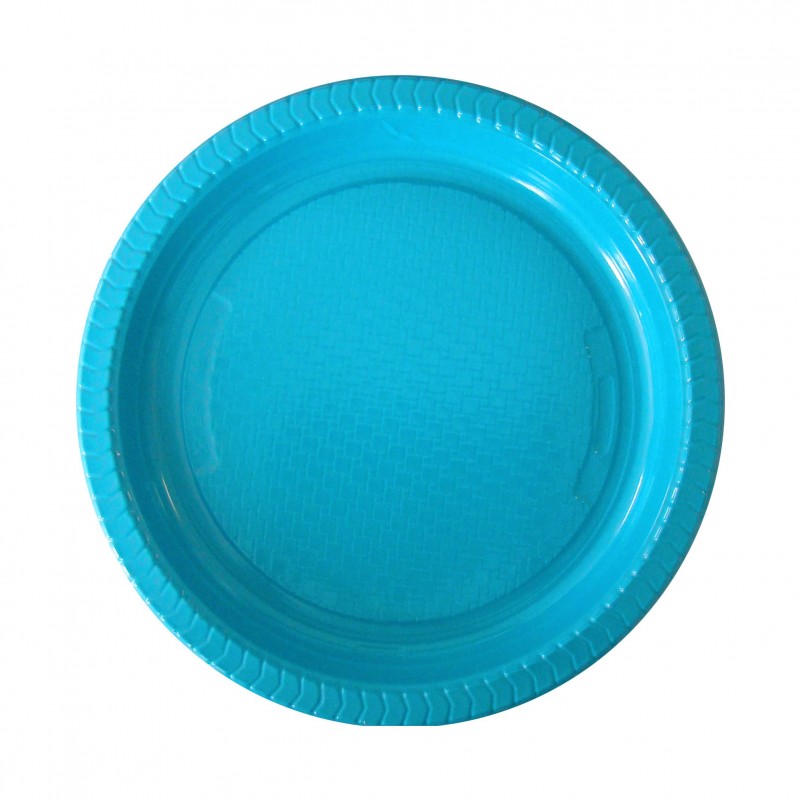 Venta De Plato De Pl Stico Azul Cm Uds