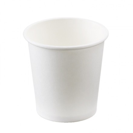 Vaso de cartón blanco 100 cc 3 oz (50 uds)
