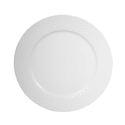 Set de 12 platos llanos blancos de porcelana de Ø 26 cm - LOLAhome :  : Hogar y cocina