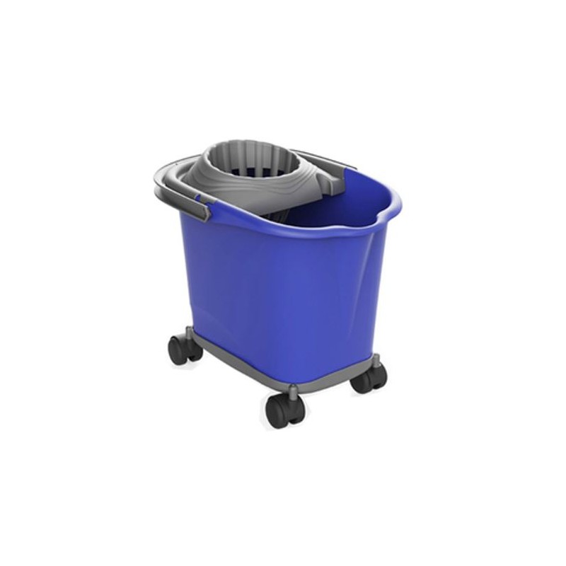 Cubo Fregona Kent con Soporte de Ruedas 16 L